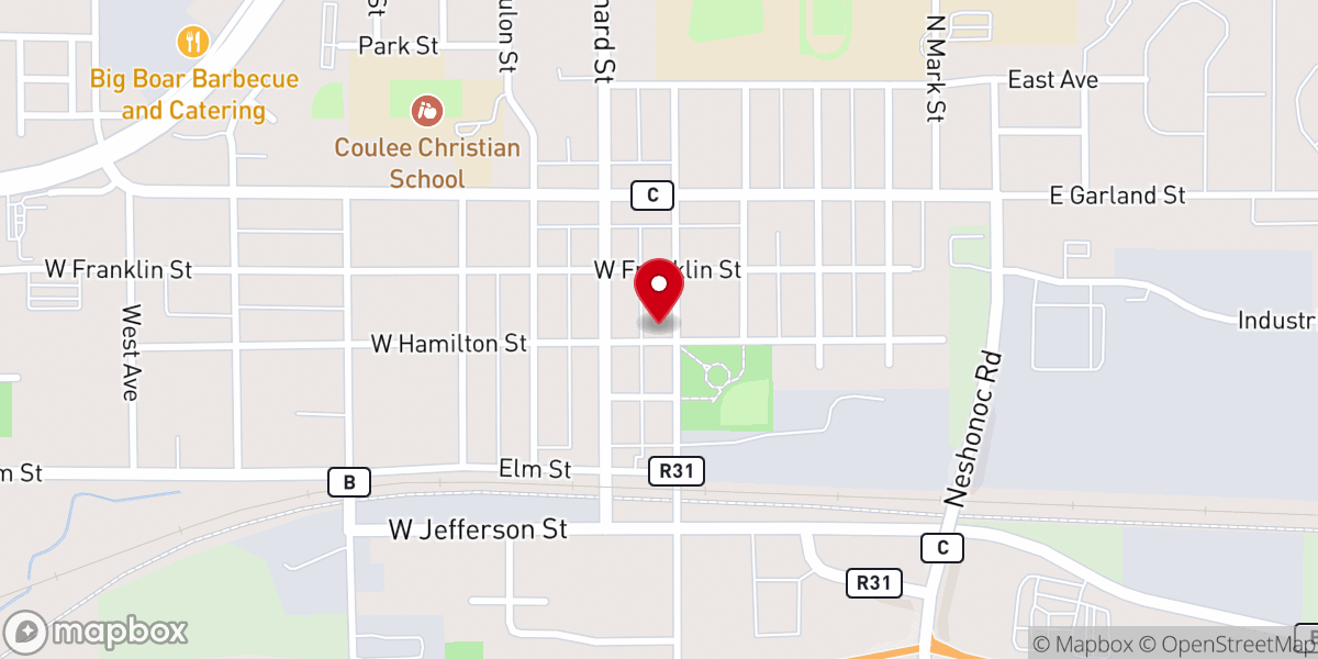 Map showing location of Hope Community Church