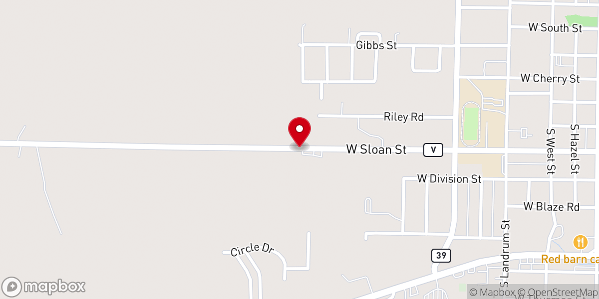 Map showing location of Saint Susanne Catholic Church - Food Distribution Center