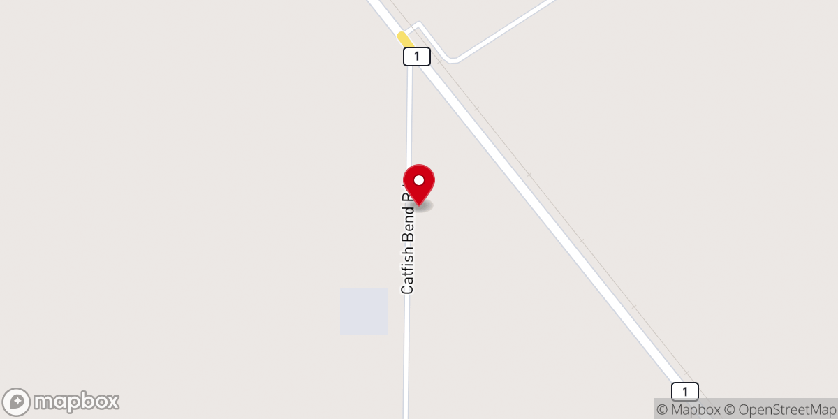 Map showing location of Praise 950 Southeast Ark-La-Tex