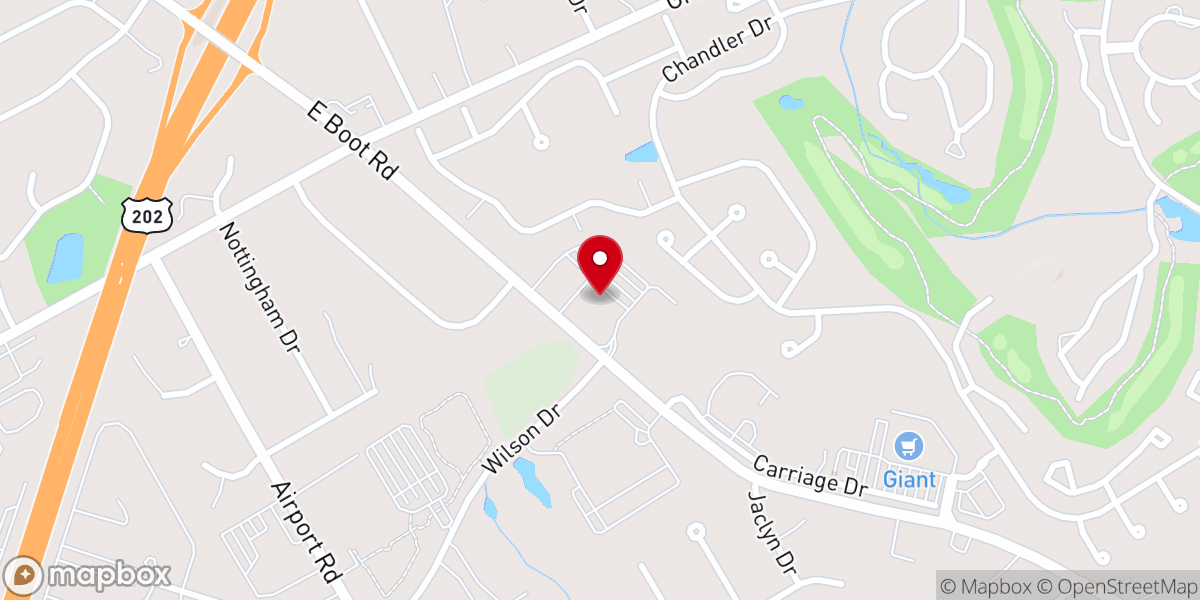 Map showing location of Saints Peter and Paul Parish