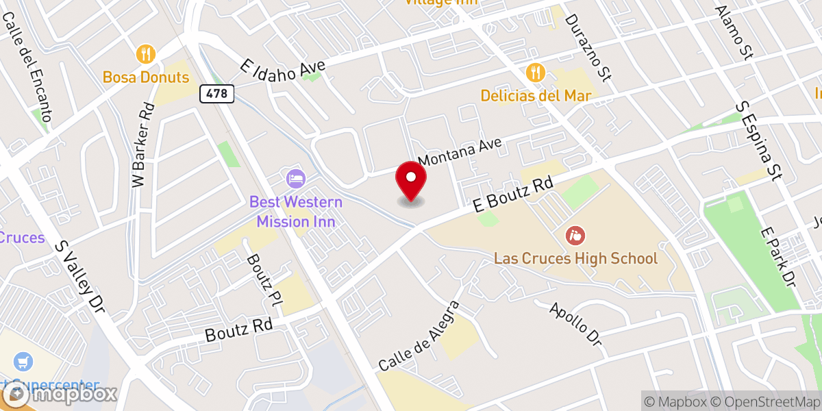 Map showing location of First Presbyterian Church