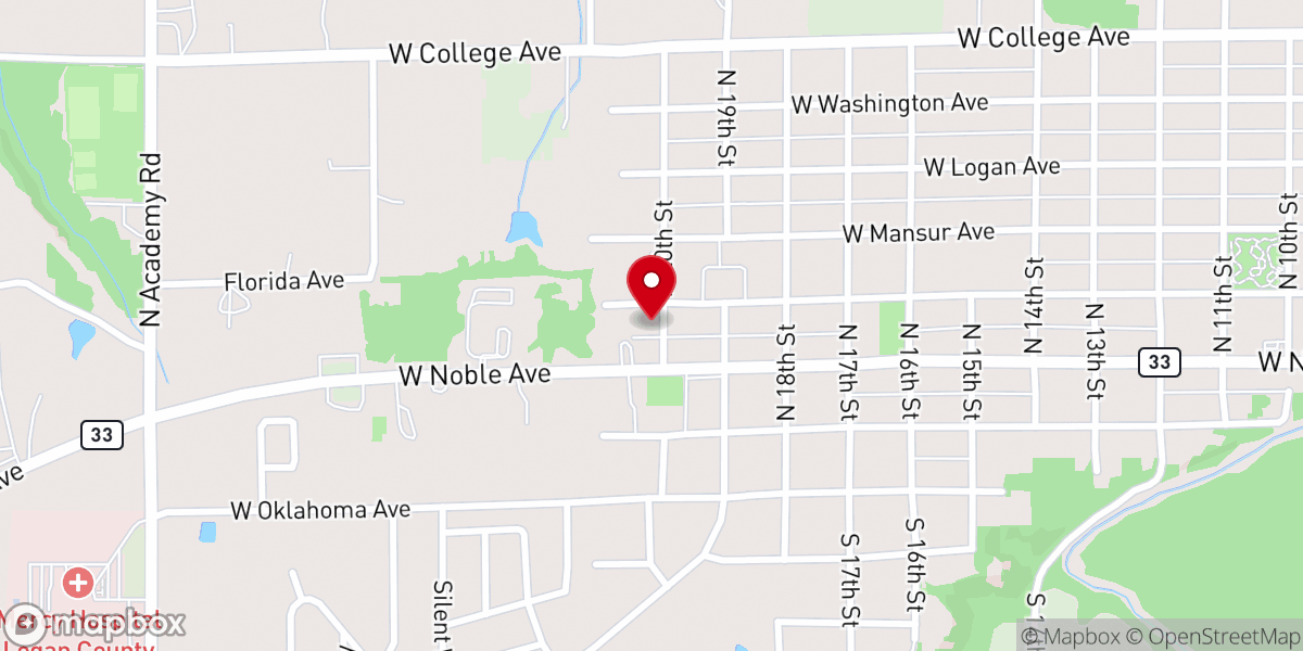 Map showing location of Core Church