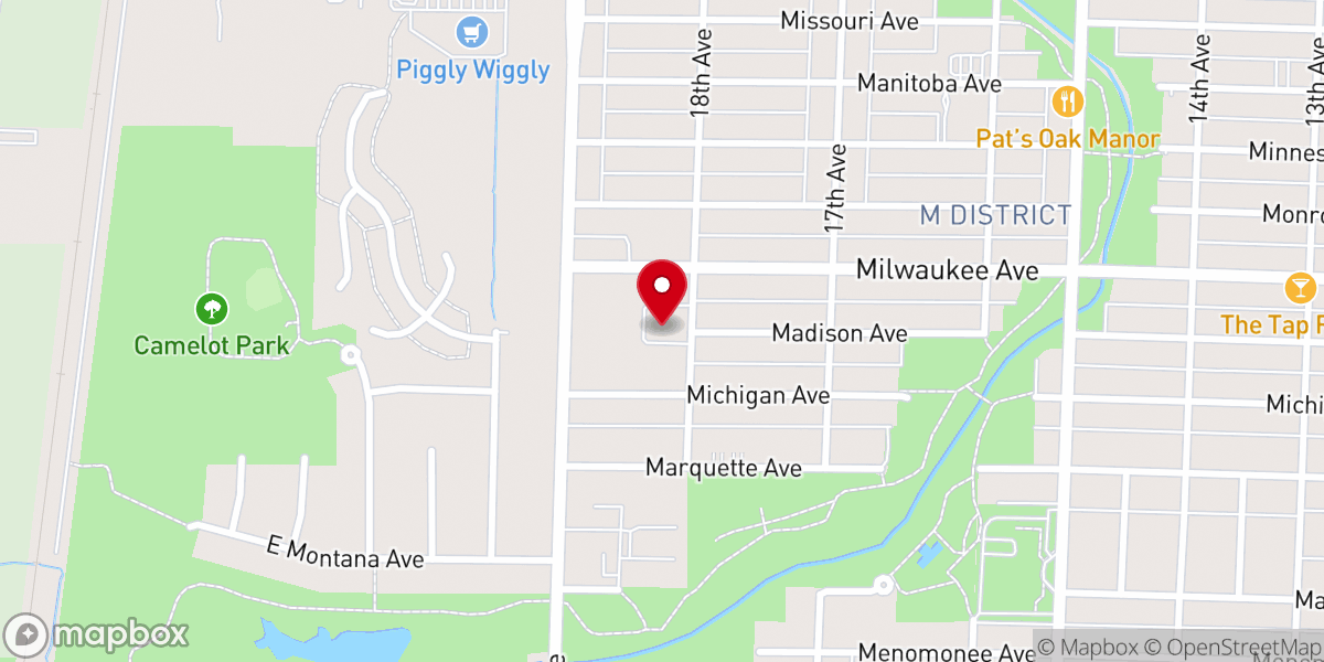 Map showing location of The Vine Community Church