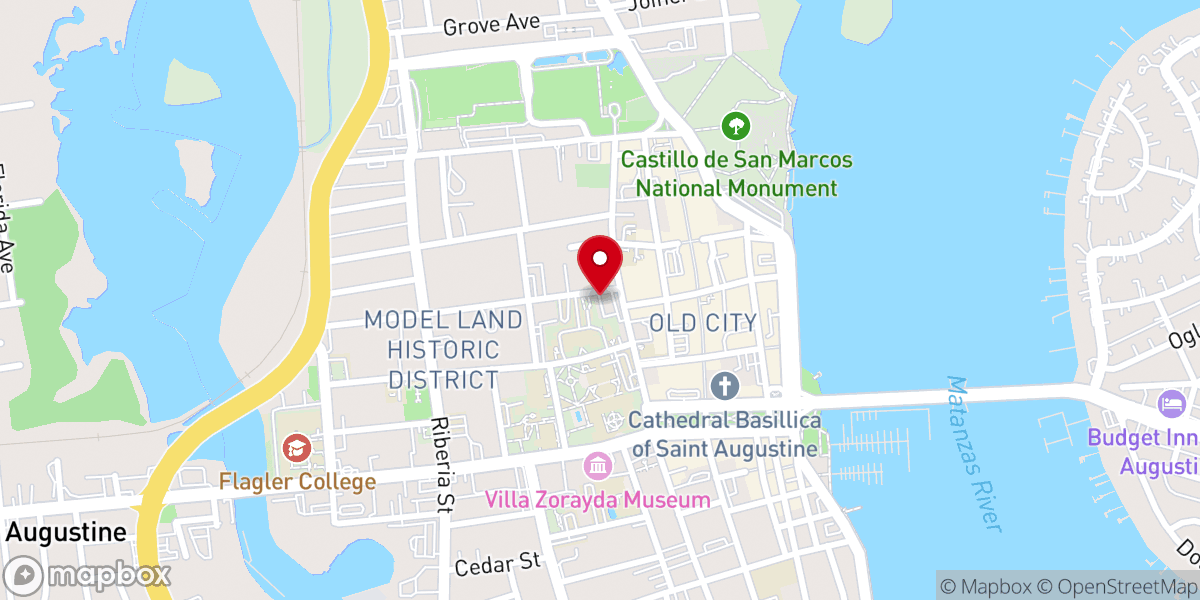 Map showing location of Saint Augustine Church of God