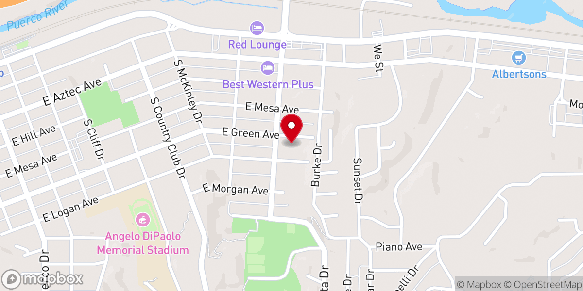 Map showing location of Church of Christ-Gallup