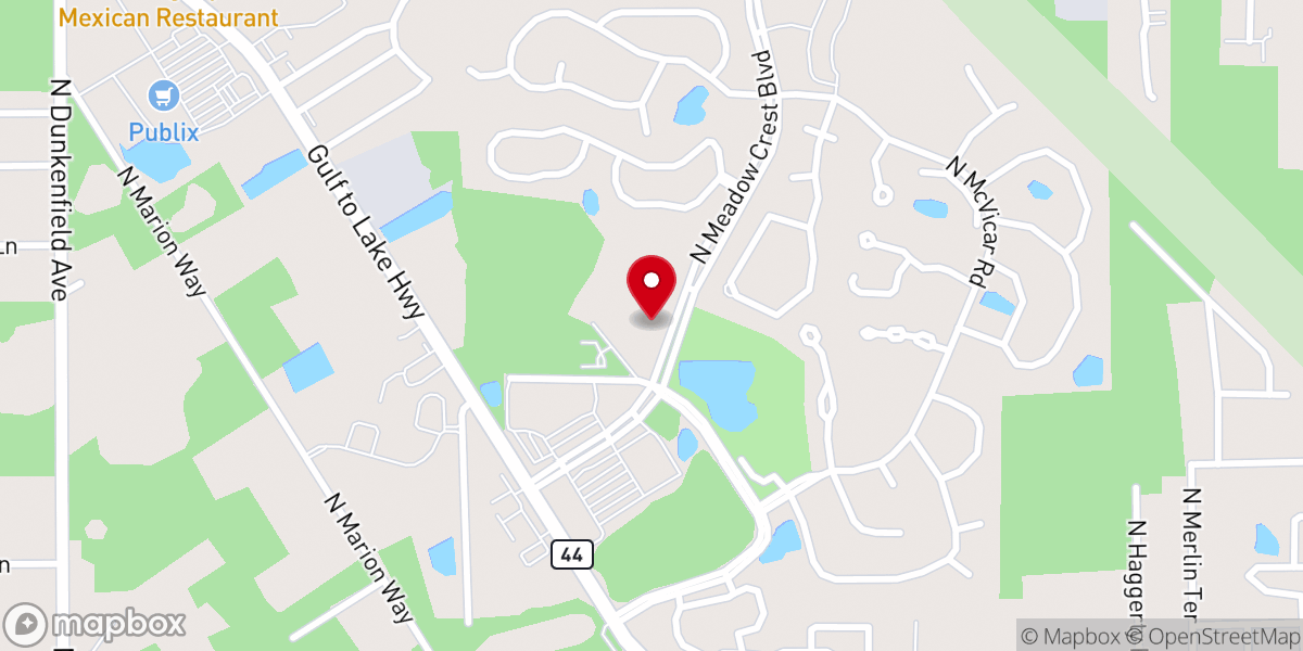 Map showing location of Church At The Cross