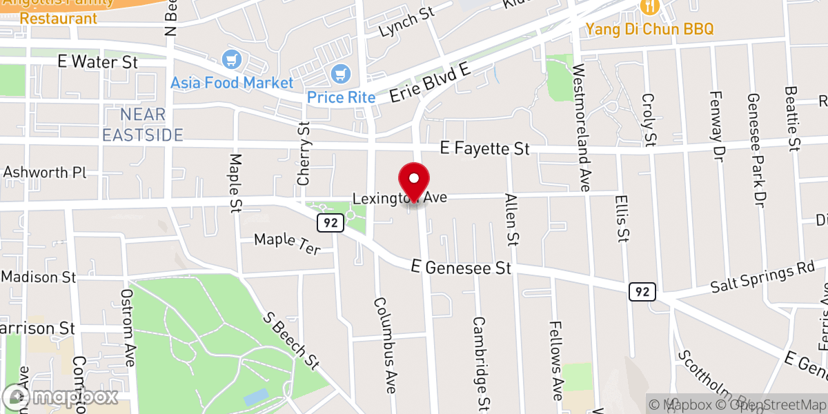 Map showing location of St Luke Missionary Baptist Church