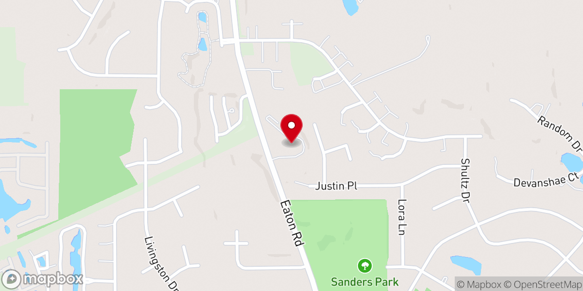 Map showing location of Immanuel Baptist Church