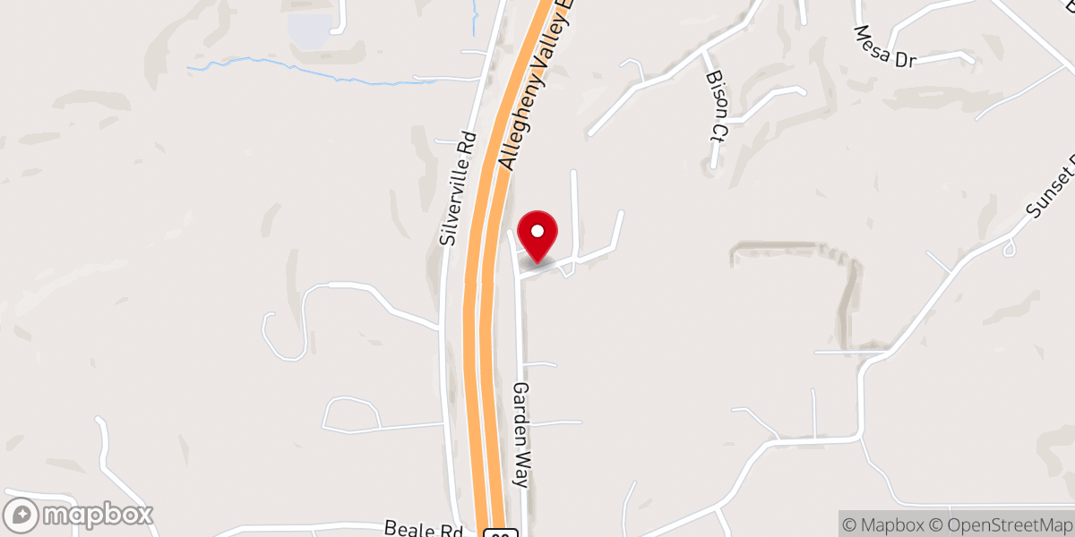 Map showing location of Expressway Baptist Church