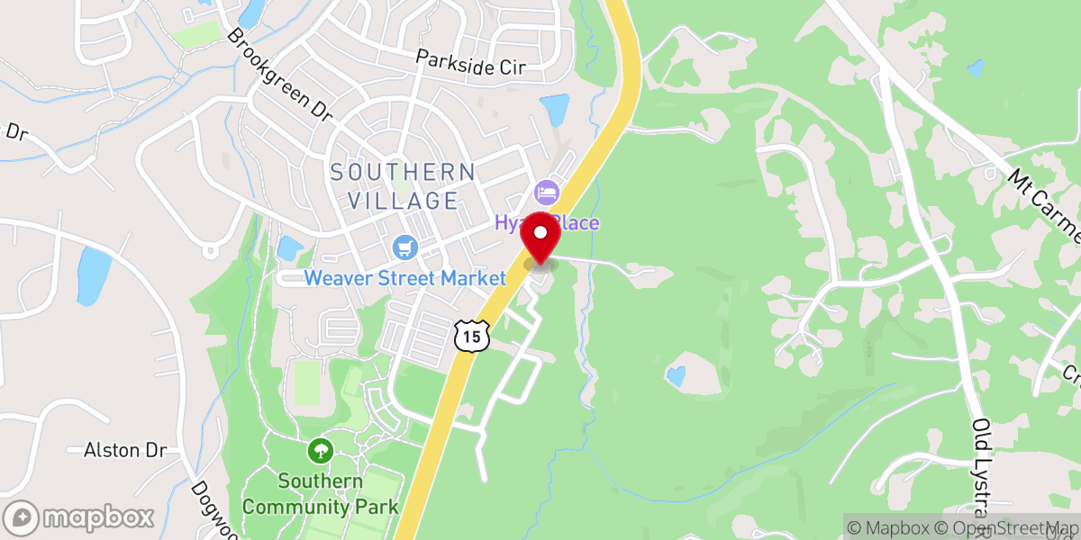 Map showing location of Holy Trinity Anglican Church of Chapel Hill