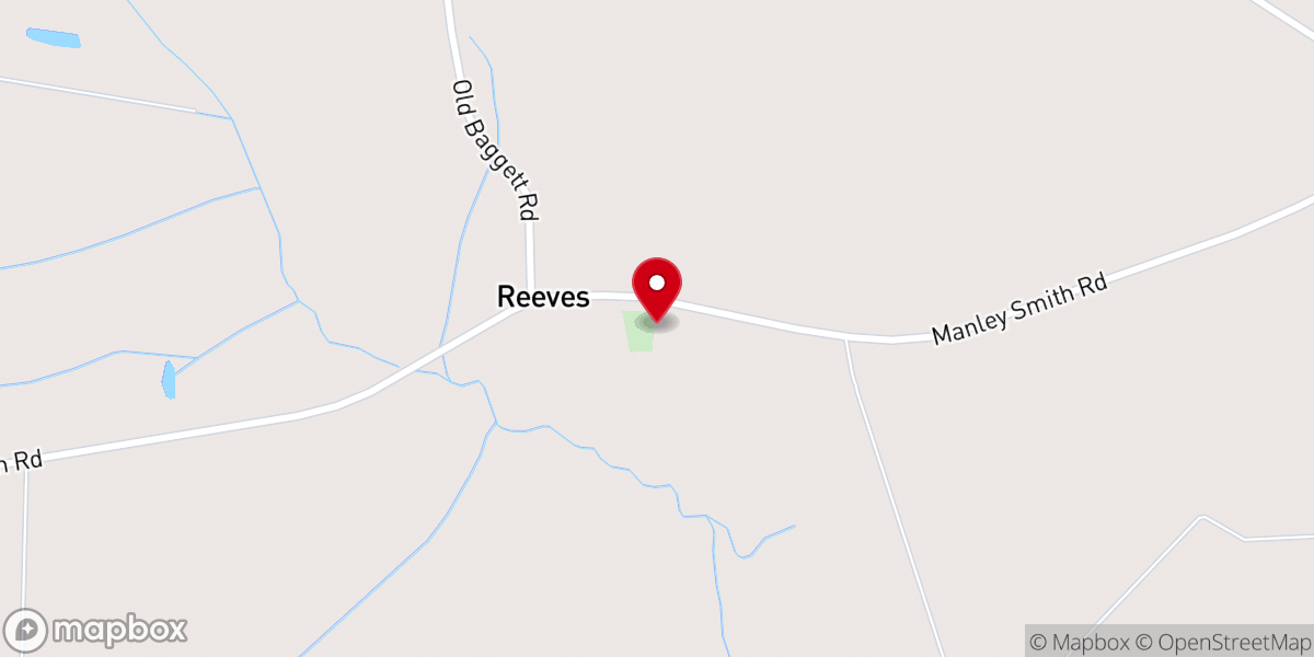 Map showing location of Bethesda Fellowship Church