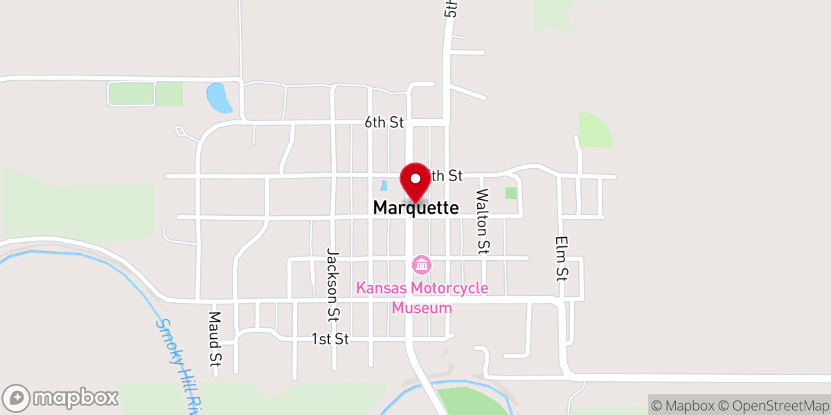 Map showing location of Marquette