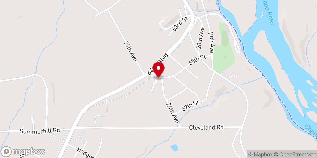 Map showing location of Langdale Community Church