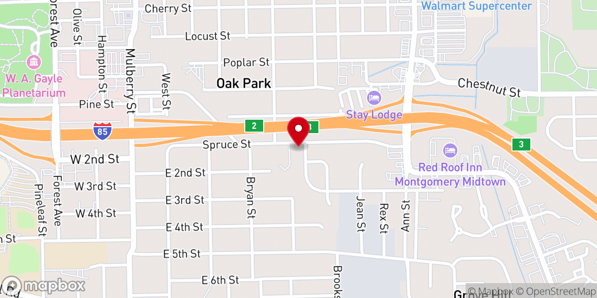 Map showing location of St. Martin of Tours Orthodox Church
