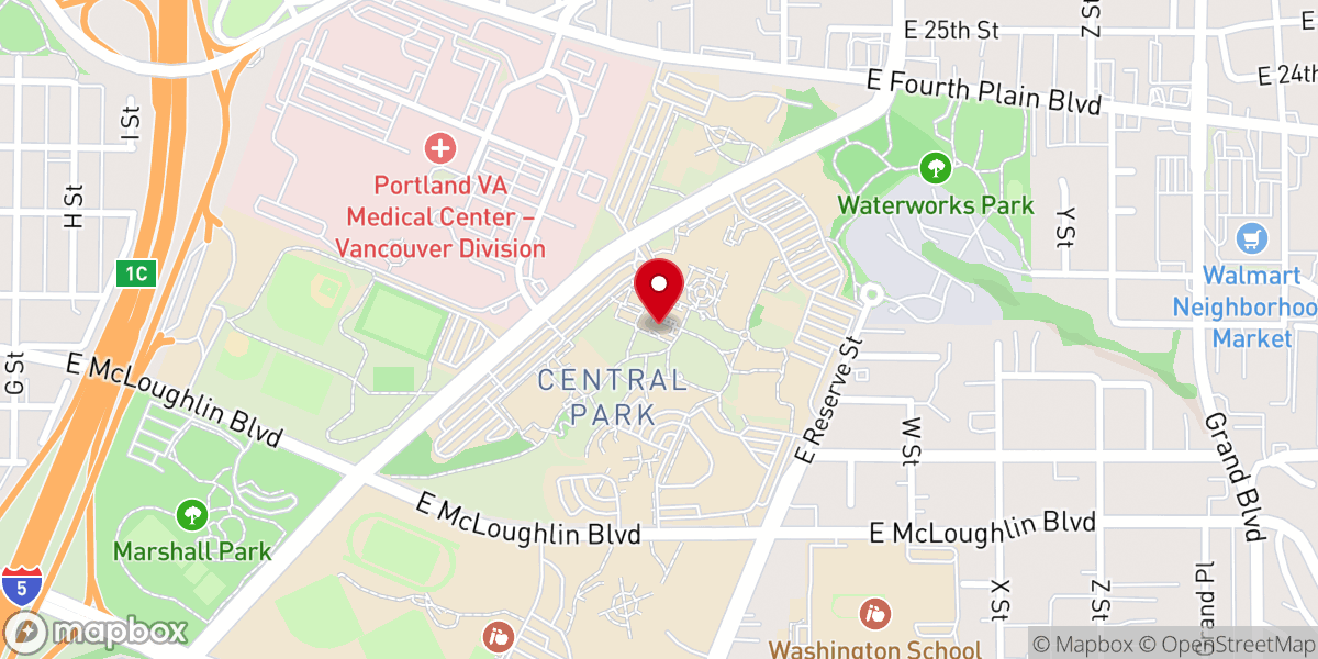 Map showing location of Van City Church