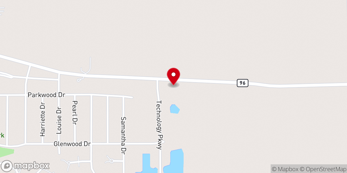 Map showing location of Belmont Community Church - 96' Campus