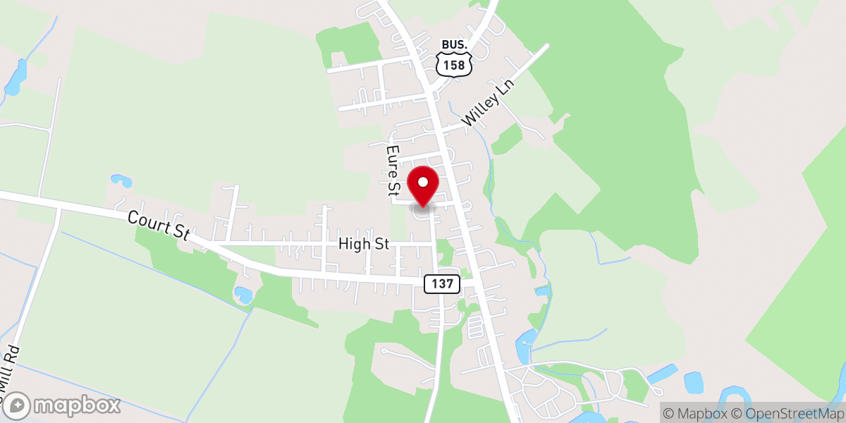 Map showing location of St. Mary's Episcopal Church