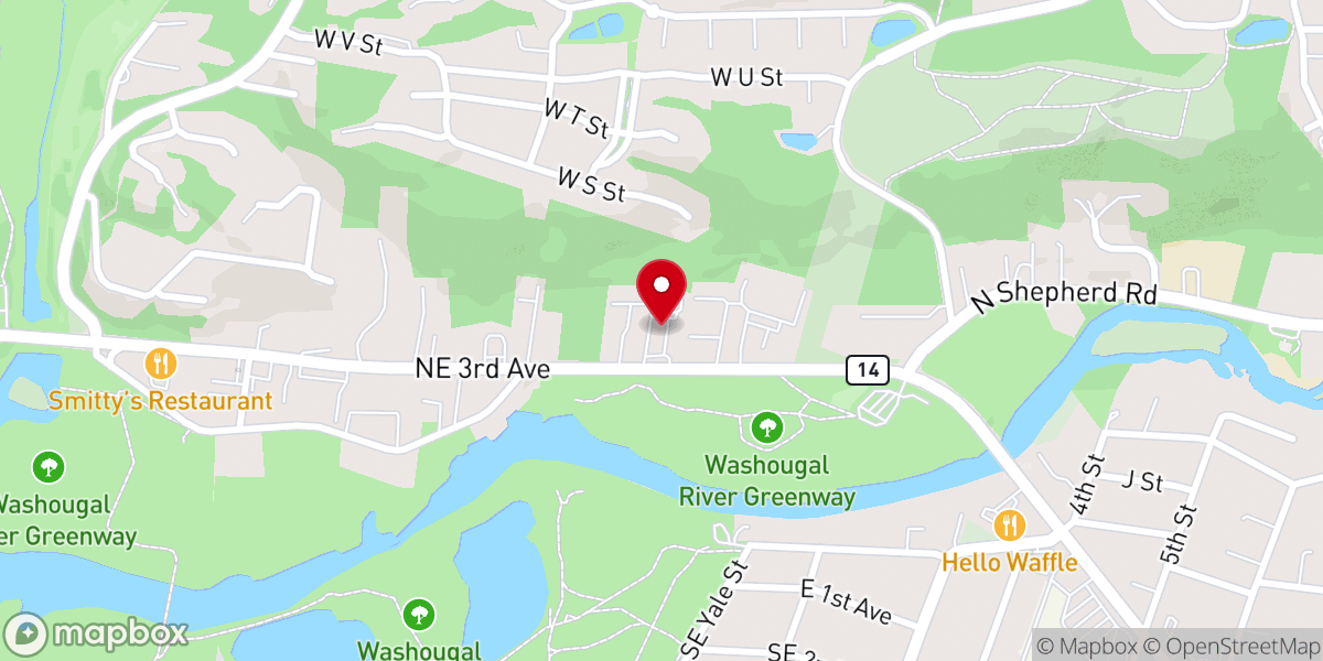Map showing location of Radiant Church