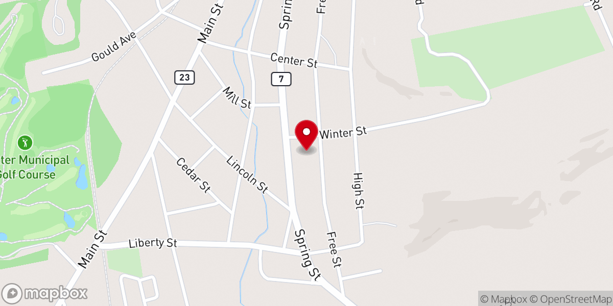 Map showing location of New Hope Baptist Church