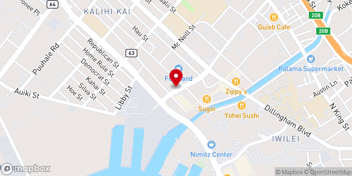 Map showing location of Real Life Network Hawaii Dba Kalo TV