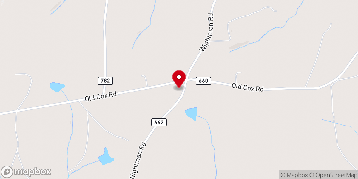 Map showing location of Union Baptist Church