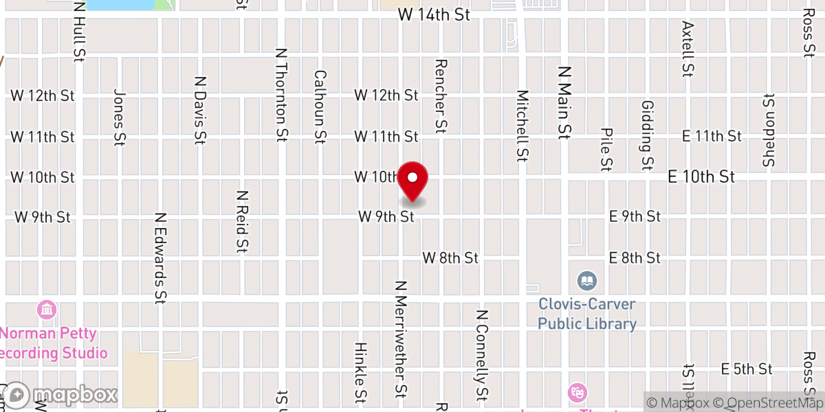 Map showing location of Sacred Heart Catholic Church