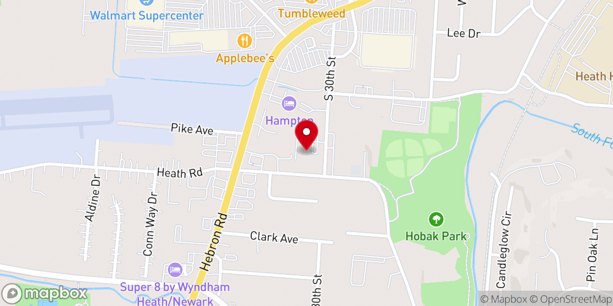 Map showing location of Southgate Church of Christ