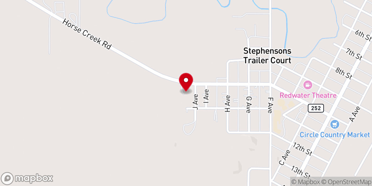 Map showing location of First Baptist Church
