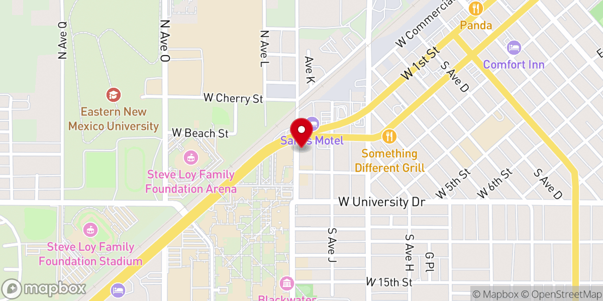 Map showing location of Church of Christ Student Center