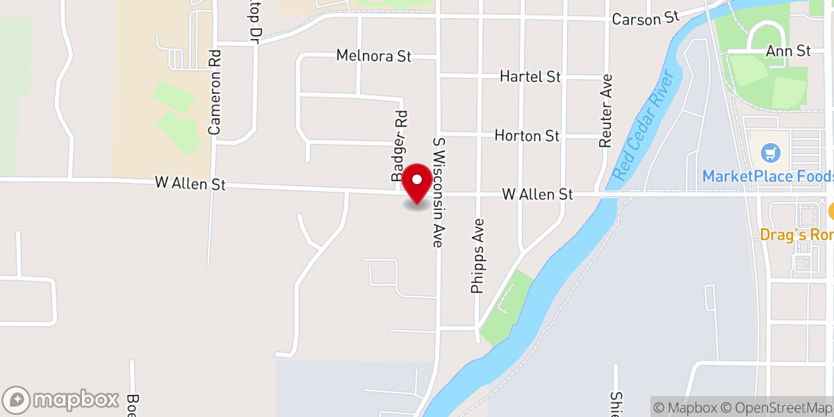 Map showing location of Trinity Fellowship