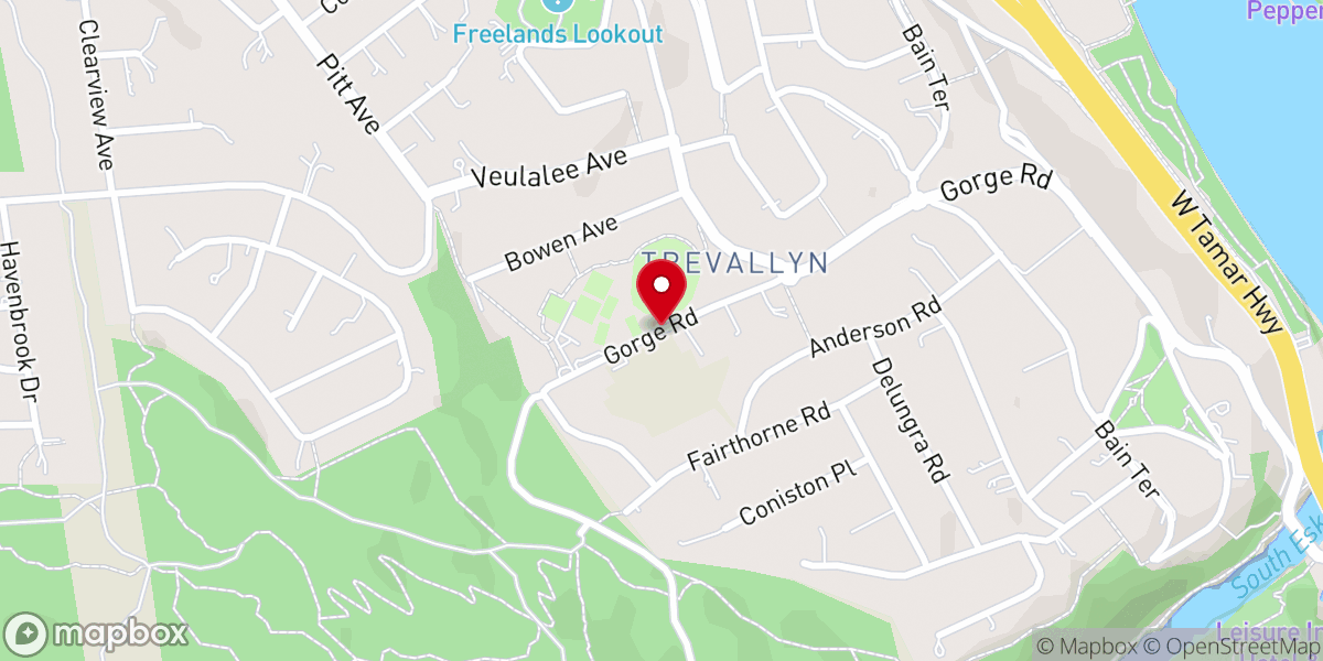 Map showing location of Awaken Church Launceston