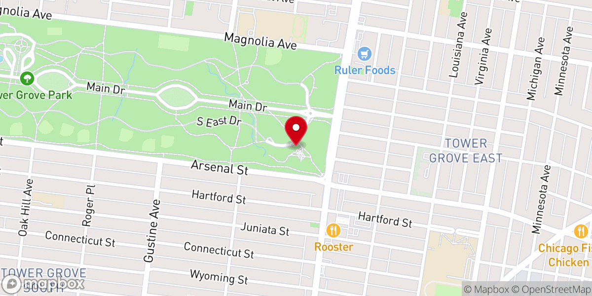 Map showing location of Stupp Center