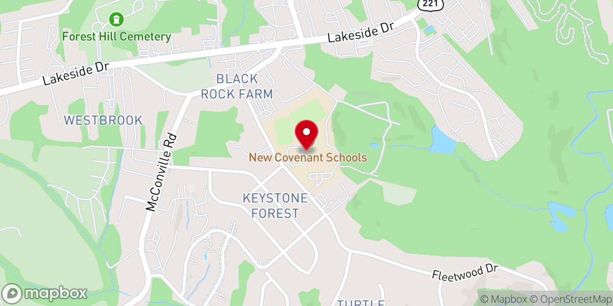 Map showing location of Grace Assembly Church
