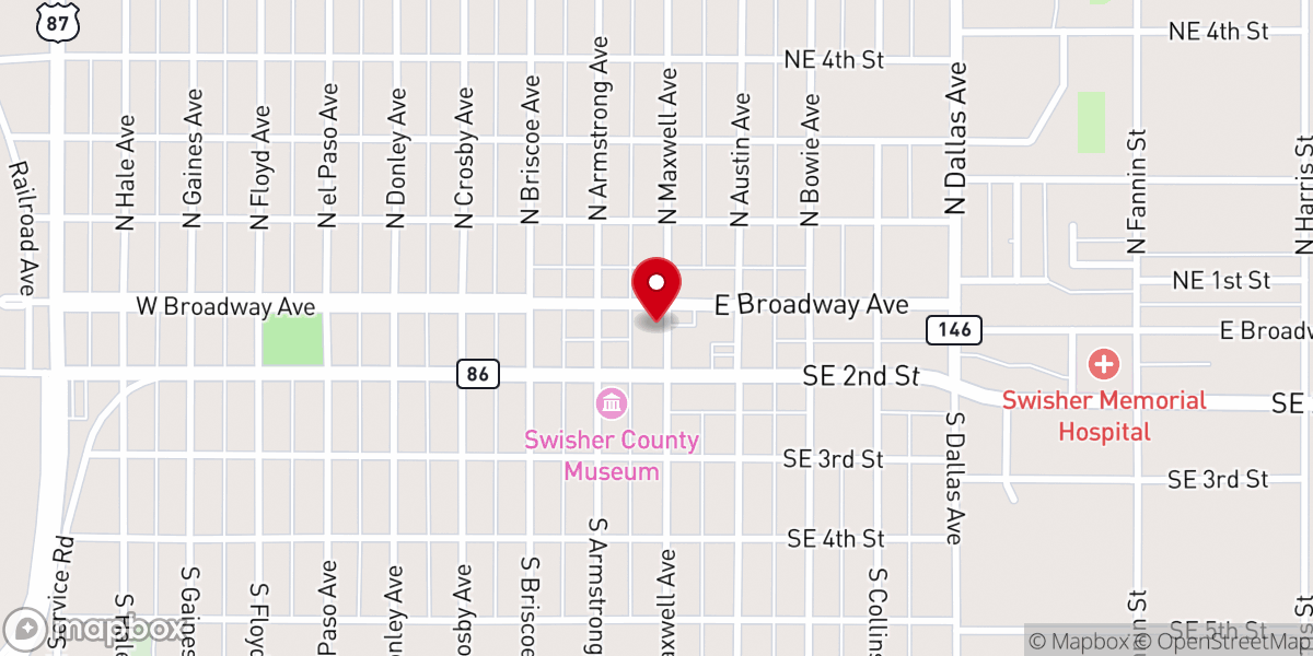 Map showing location of Good Shepherd Christian Church