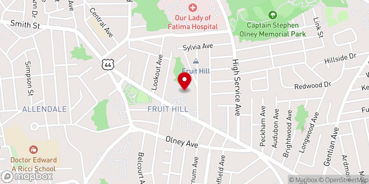 Map showing location of Wonder House of Faith