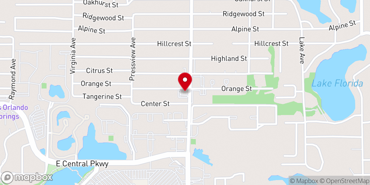 Map showing location of PSD CHURCH OF CHRIST - ALTAMONTE SPRINGS