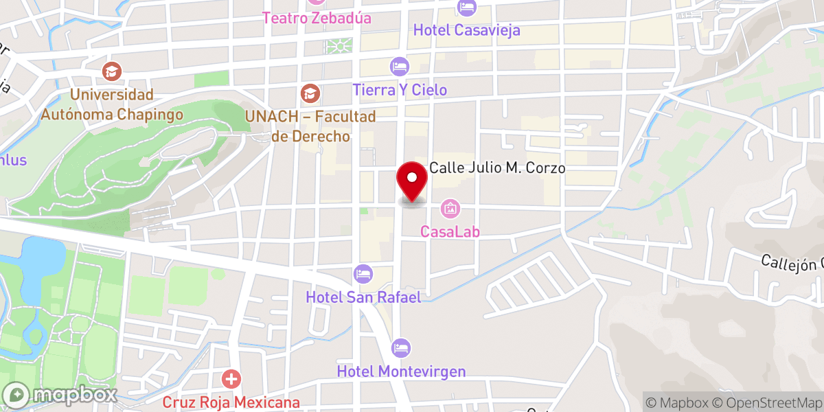 Map showing location of Casa De Adoración Mi Casa San Cristóbal