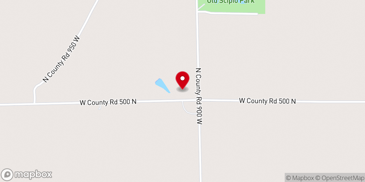 Map showing location of Brown's Corner Chapel