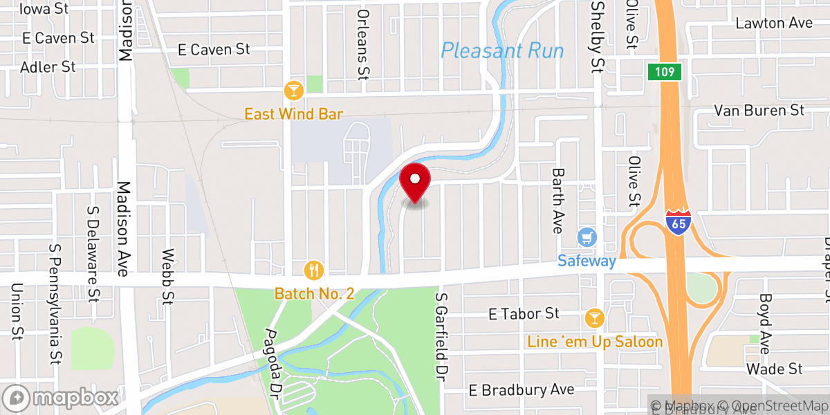 Map showing location of Garfield Park United Church of Christ