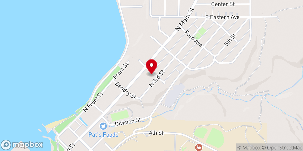 Map showing location of United Lutheran Church