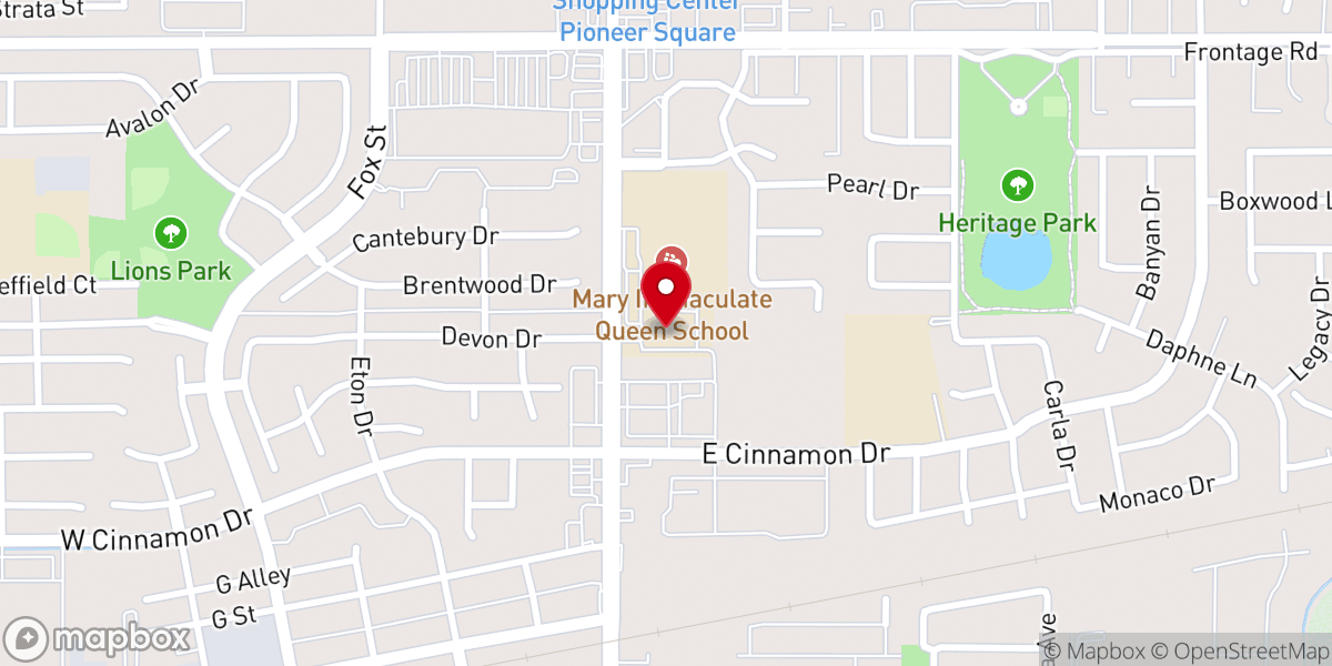 Map showing location of Saint Peter Prince of the Apostles Church