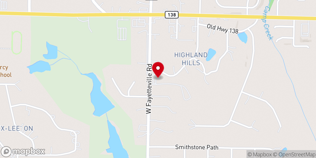 Map showing location of Family Life Missionary Baptist Church