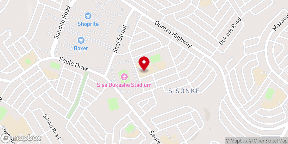 Map showing location of Oasis of Grace Apostolic Church