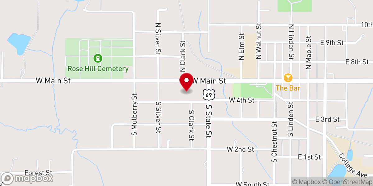Map showing location of Reorganized Church of Jesus Christ of Latter Day Saints