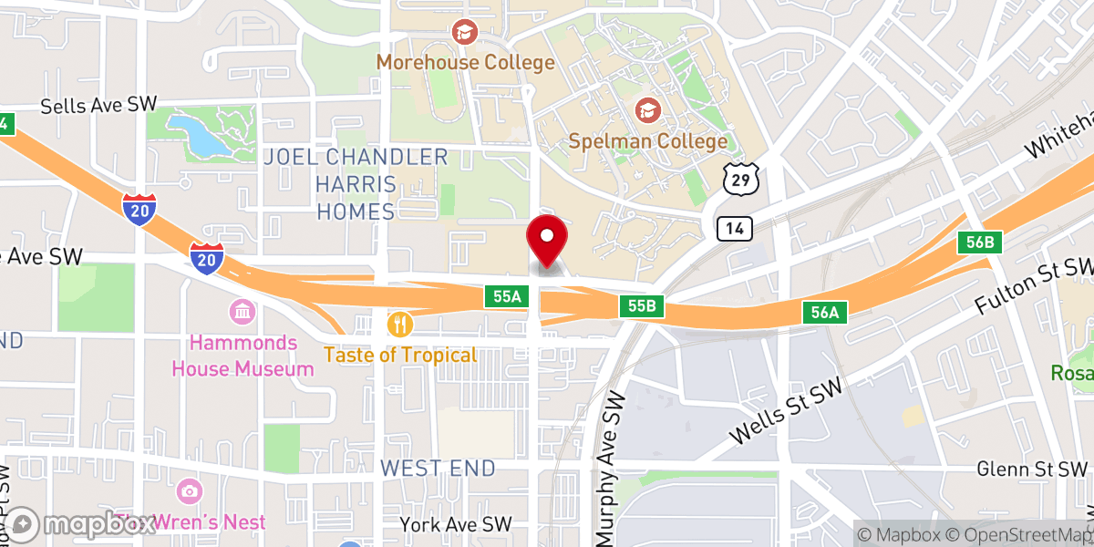 Map showing location of Park Street Methodist Church