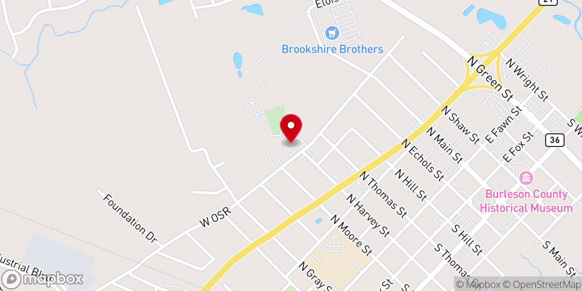 Map showing location of St Mary's Catholic Church