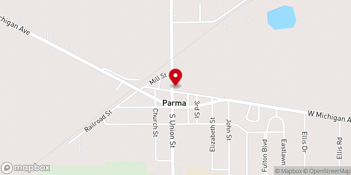 Map showing location of Village Hope Church