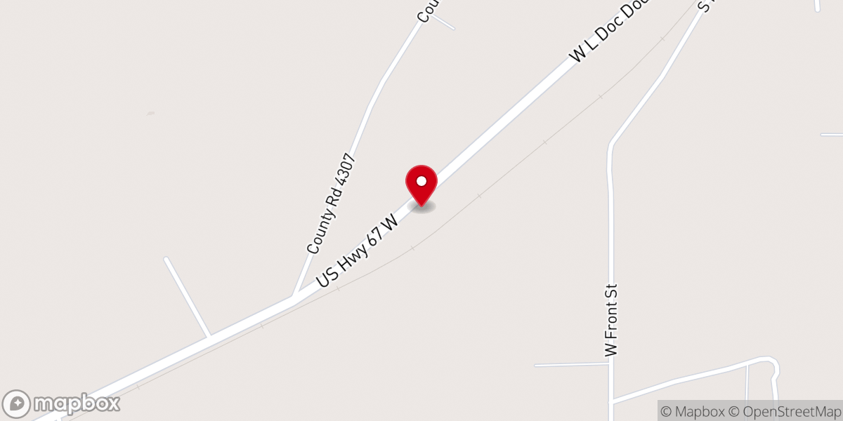 Map showing location of Iglesia Cristo es la Roca