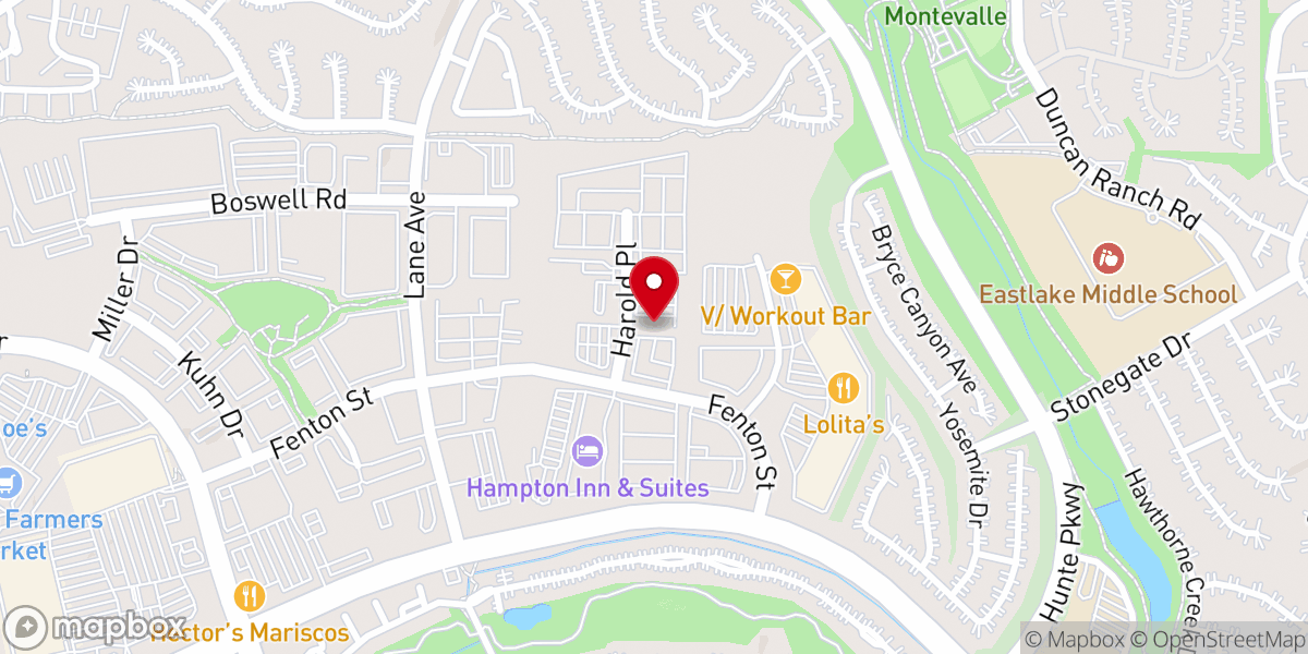 Map showing location of Upper Room Church Eastlake
