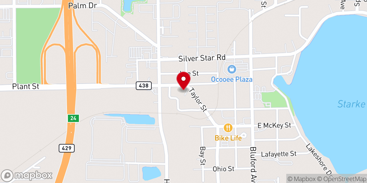 Map showing location of The Christian Service Center -Daily Bread - Soup Kitchen -Food Pantry